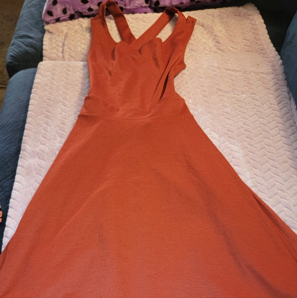 Rust Colored Cocktail Dress